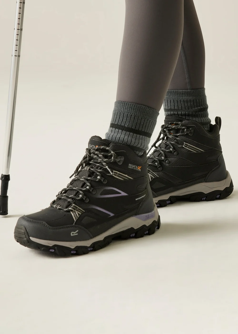 Regatta Black Purple Sage Holcombe III Waterproof with Isotex Technology Boots - 3 Image 1