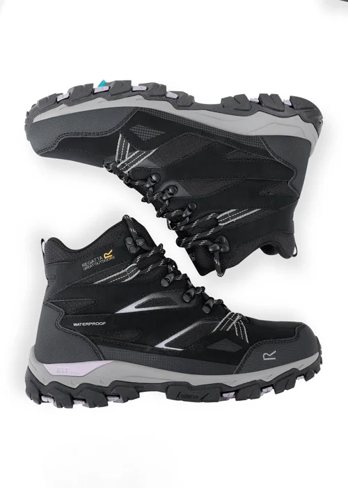 Regatta Black Purple Sage Holcombe III Waterproof with Isotex Technology Boots - 3 Image 5