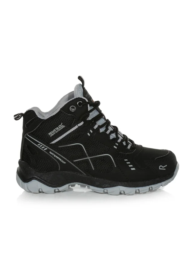 Regatta Black Light Steel Kids Vendeavour Waterproof Isotex Walking Boots