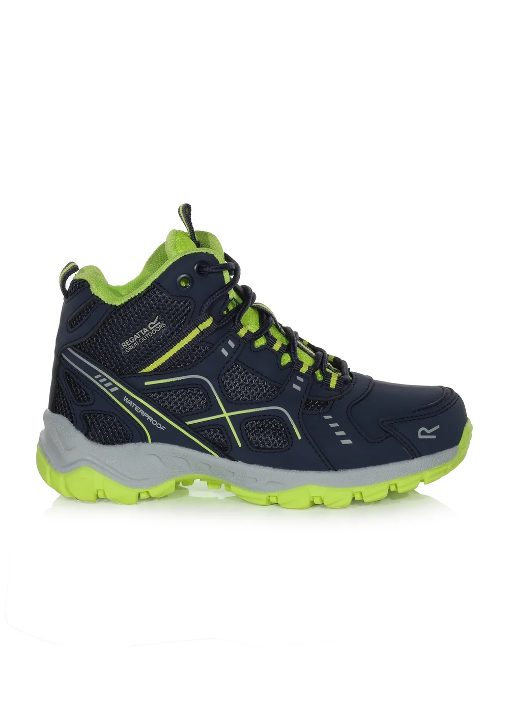 Regatta Navy Lime Punch Kids Vendeavour Waterproof Isotex Walking Boots - 5 Image 1