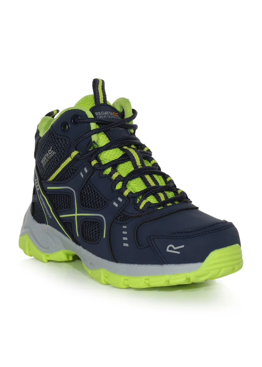 Regatta Navy Lime Punch Kids Vendeavour Waterproof Isotex Walking Boots - 5 Image 2
