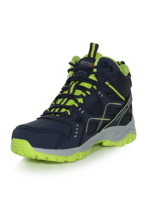 Regatta Navy Lime Punch Kids Vendeavour Waterproof Isotex Walking Boots - 5 Image 3