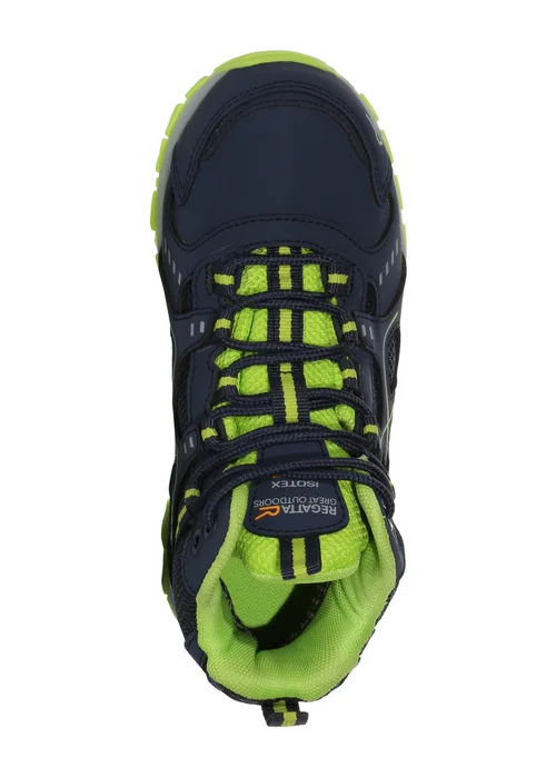 Regatta Navy Lime Punch Kids Vendeavour Waterproof Isotex Walking Boots - 5 Image 6
