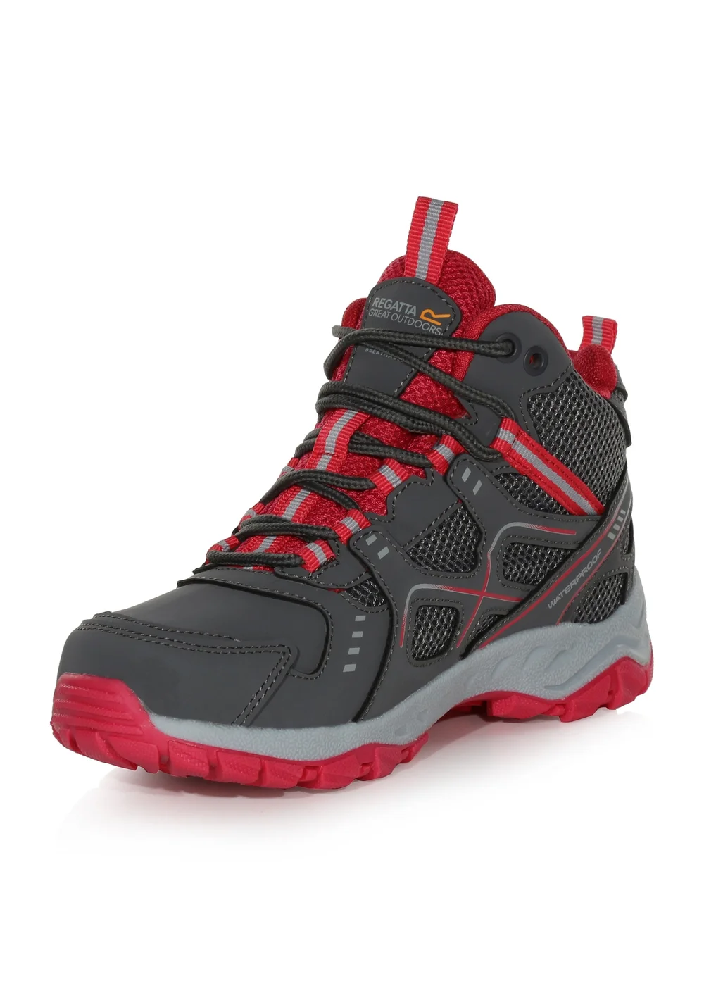 Regatta Granite Pink Potion Kids Vendeavour Waterproof Isotex Walking Boots - Size 5 Image 3