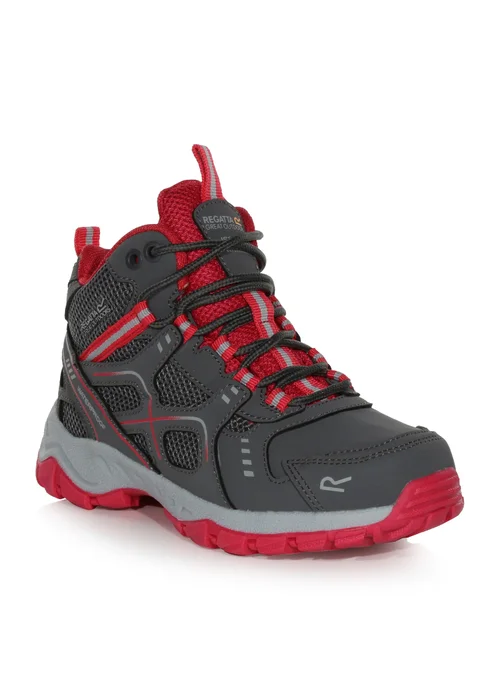 Regatta Granite Pink Potion Kids Vendeavour Waterproof Isotex Walking Boots - Size 5 Image 2