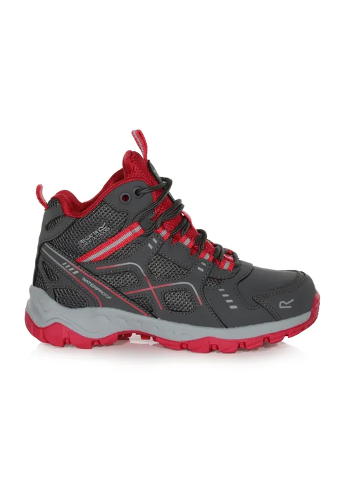 Regatta Granite Pink Potion Kids Vendeavour Waterproof Isotex Walking Boots - Size 5 Image 1