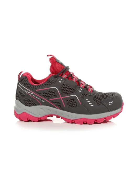 Regatta Granite Pink Potion Kids Vendeavour Waterproof Isotex Walking Shoes - 10 Infant Image 1
