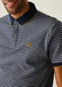 Regatta Navy Stone White Stripe Tiver Polo Shirt - XL Image 4