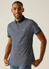 Regatta Navy Stone White Stripe Tiver Polo Shirt - XL Image 1