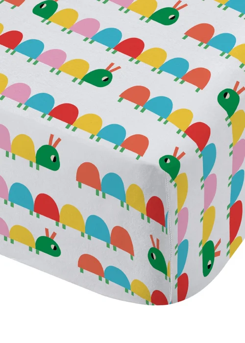Catherine Lansfield Kids Curious Caterpillar Bright Fitted Sheet - Junior Image 3