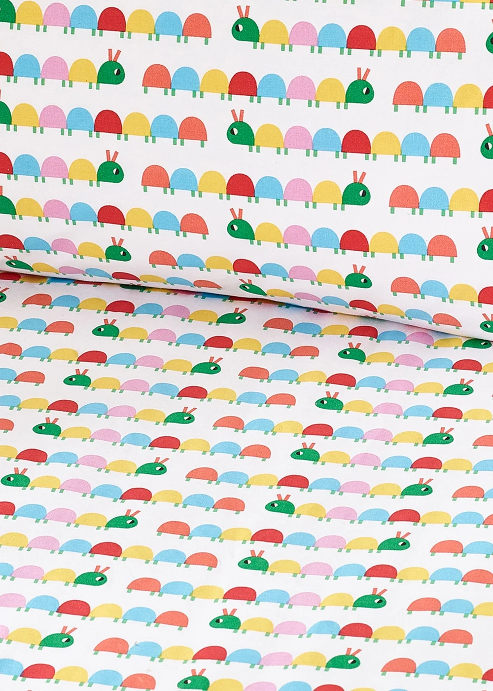 Catherine Lansfield Kids Curious Caterpillar Bright Fitted Sheet - Junior Image 2