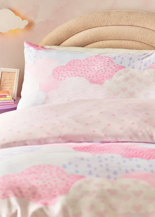 Catherine Lansfield Kids Soft as a Cloud Duvet Cover Set Pink - Single Image 3