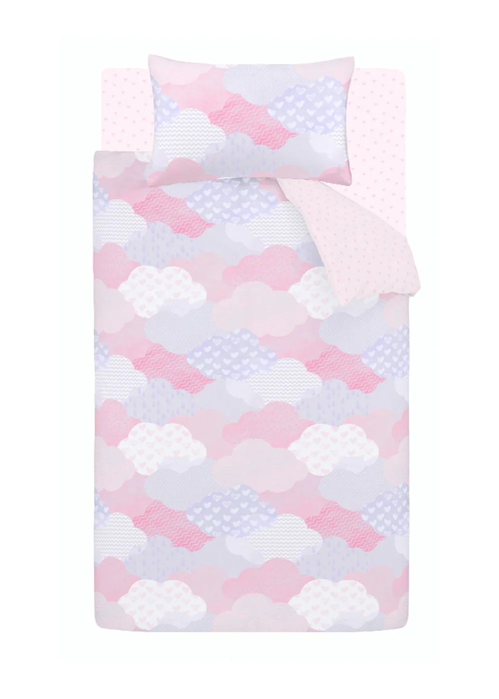 Catherine Lansfield Kids Soft as a Cloud Duvet Cover Set Pink - Single Image 5