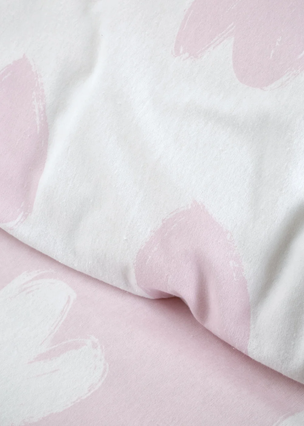 Catherine Lansfield Brushed Cotton Hearts Reversible Duvet Cover Set Pink - Junior Image 4
