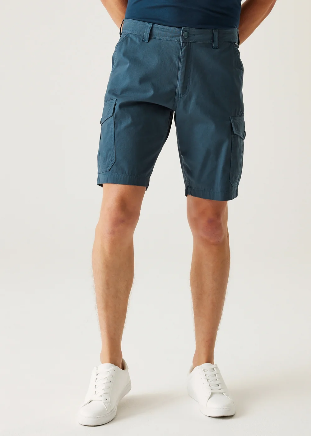 Regatta Dark Blue Ruwan Multi Pocket Shorts - 30 W Image 1