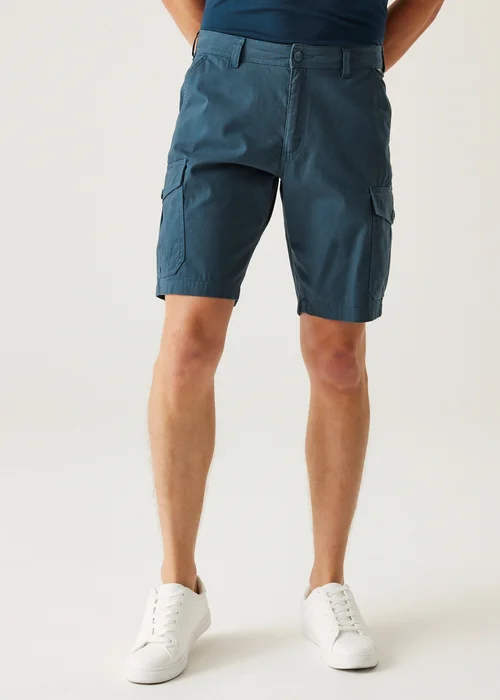 Regatta Dark Blue Ruwan Multi Pocket Shorts - 30 W Image 1