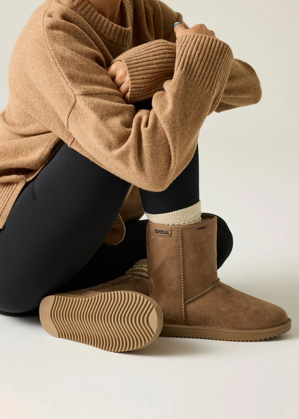 Regatta Burnt Tan Risley Mid Waterproof Lifestyle boots - 6.5 Image 4