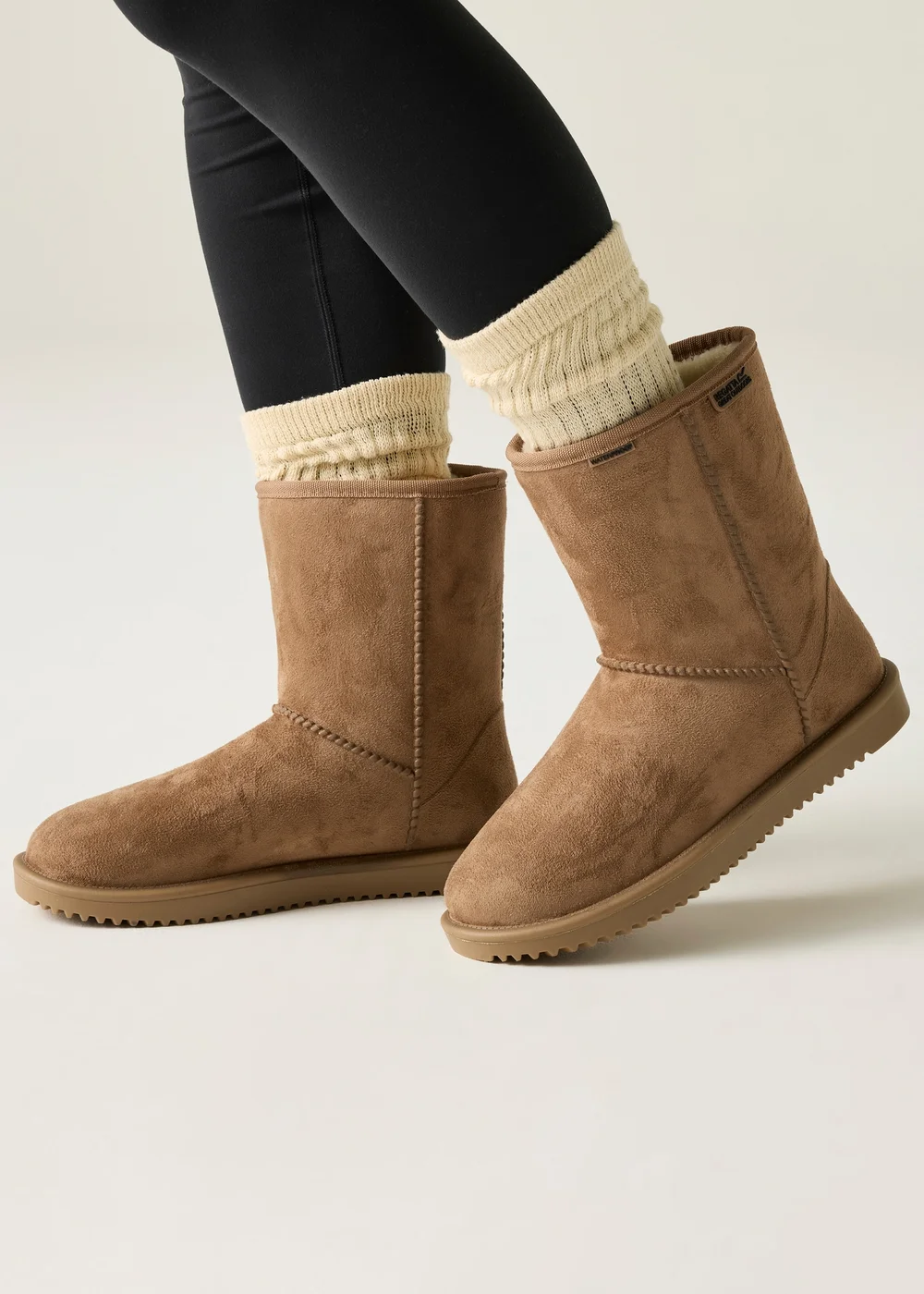 Regatta Burnt Tan Risley Mid Waterproof Lifestyle boots - 6.5 Image 1