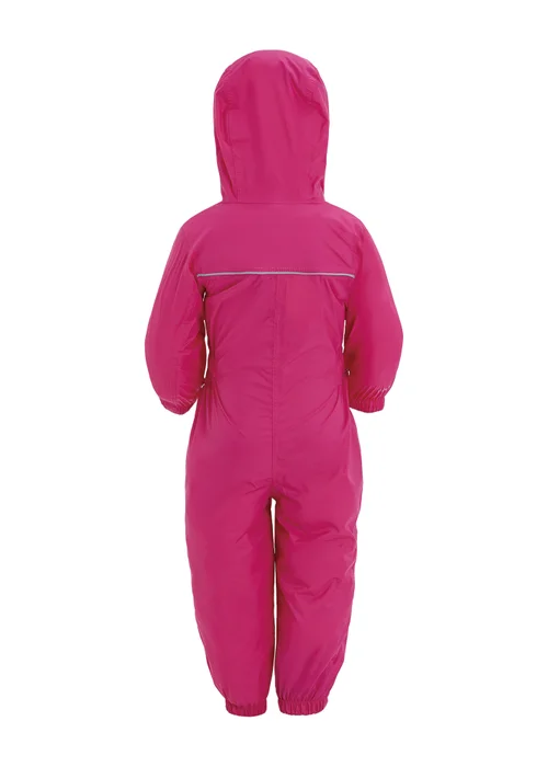Regatta Jem Kids Puddle IV Dusty Pink Waterproof Breathable Isolite Rainsuit (6 Months - 6 Years) - 18-24 months Image 6