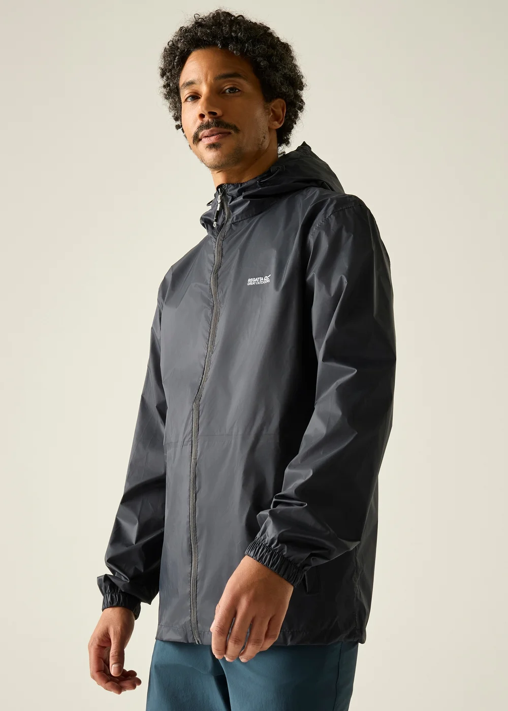 Regatta Seal Grey Pack-It III Waterproof, Breathable Jacket - XL Image 1