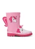 Regatta Luna the Unicorn Pink Kids Mudplay Junior II Waterproof Wellies - 13 Infants Image 1
