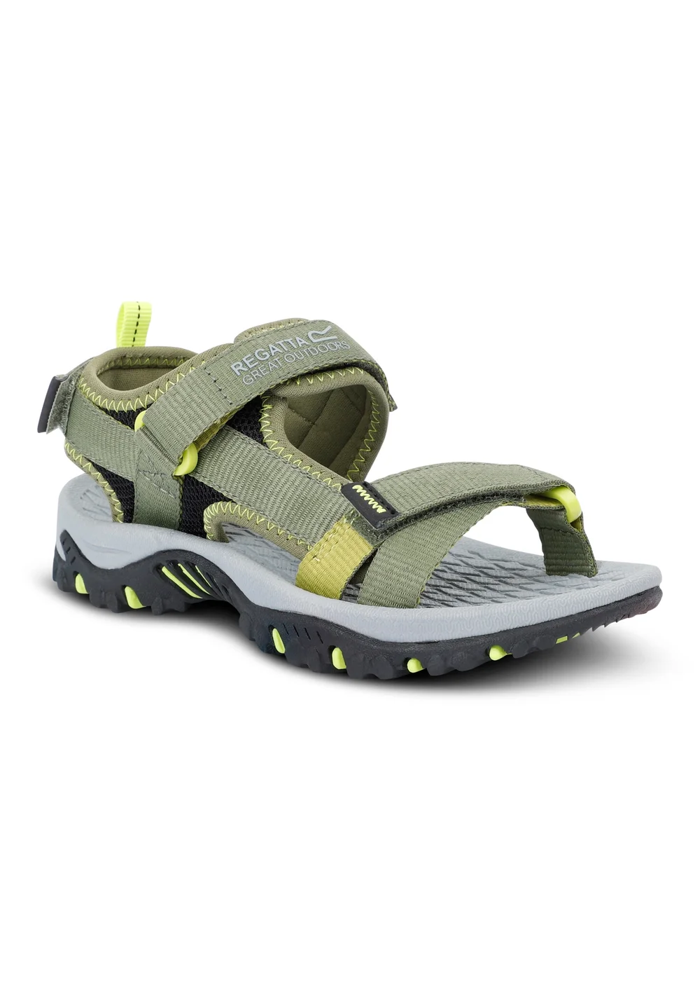 Regatta Nephrite Green Wild Lime Kids Blaze Sandals - Size 12 Infants Footwear Image 4