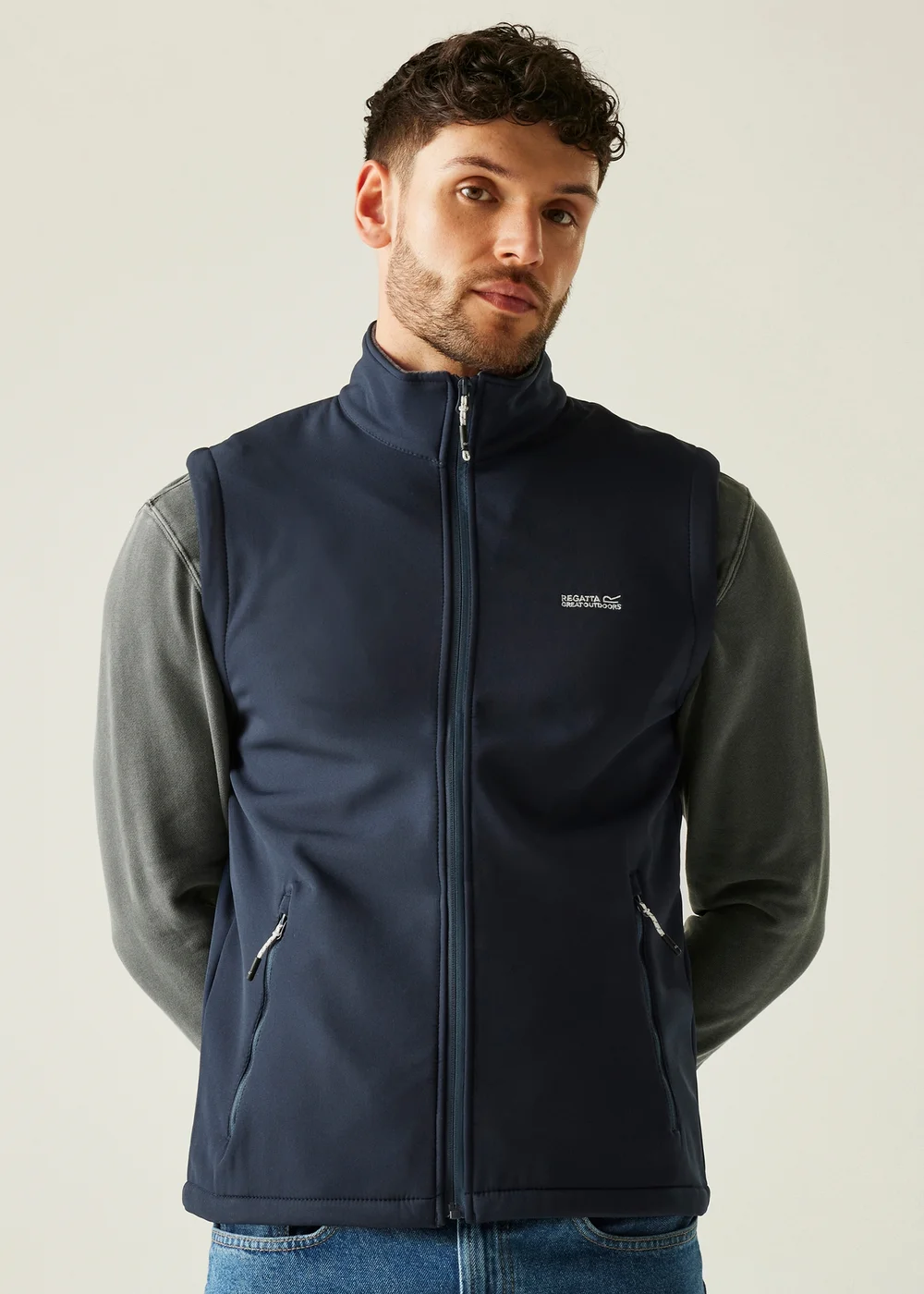 Regatta Navy Bradwell III Water Repellent Softshell Bodywarmer - 3XL Image 4