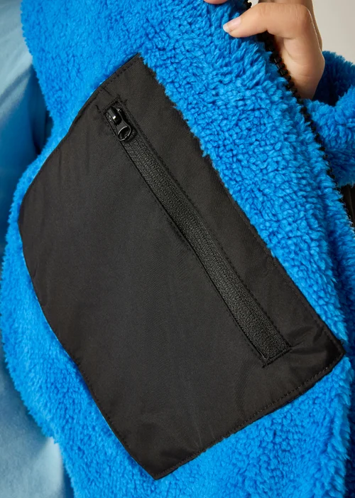 Regatta Black Oxford Blue Kids Junior Waterproof Hydrofort Robe - 3-5 Yrs Image 4