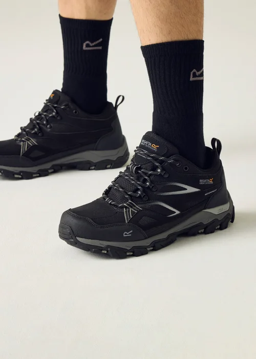 Regatta Black Granite Holcombe 3 Low Waterproof, Breathable Shoes - 6.5 Image 1