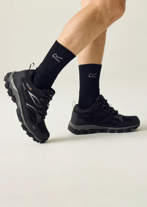 Regatta Black Granite Holcombe 3 Low Waterproof, Breathable Shoes - 6.5 Image 2