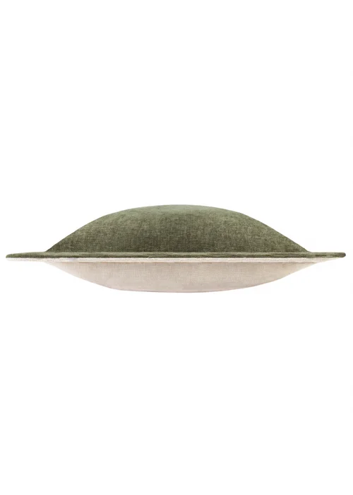 Yard Dune Chenille Green Cushion (50 x 50 x 8 cm) - One Size Image 4