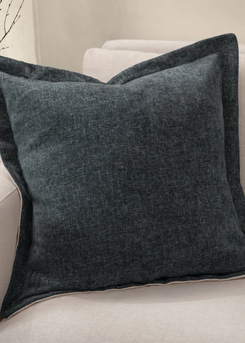Yard Dune Chenille Grey Cushion (50 x 50 x 8 cm) - One Size Image 1