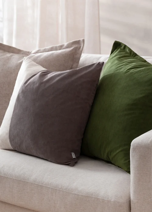 Yard Dune Chenille Natural Cushion (50 x 50 x 8 cm) - One Size Image 6