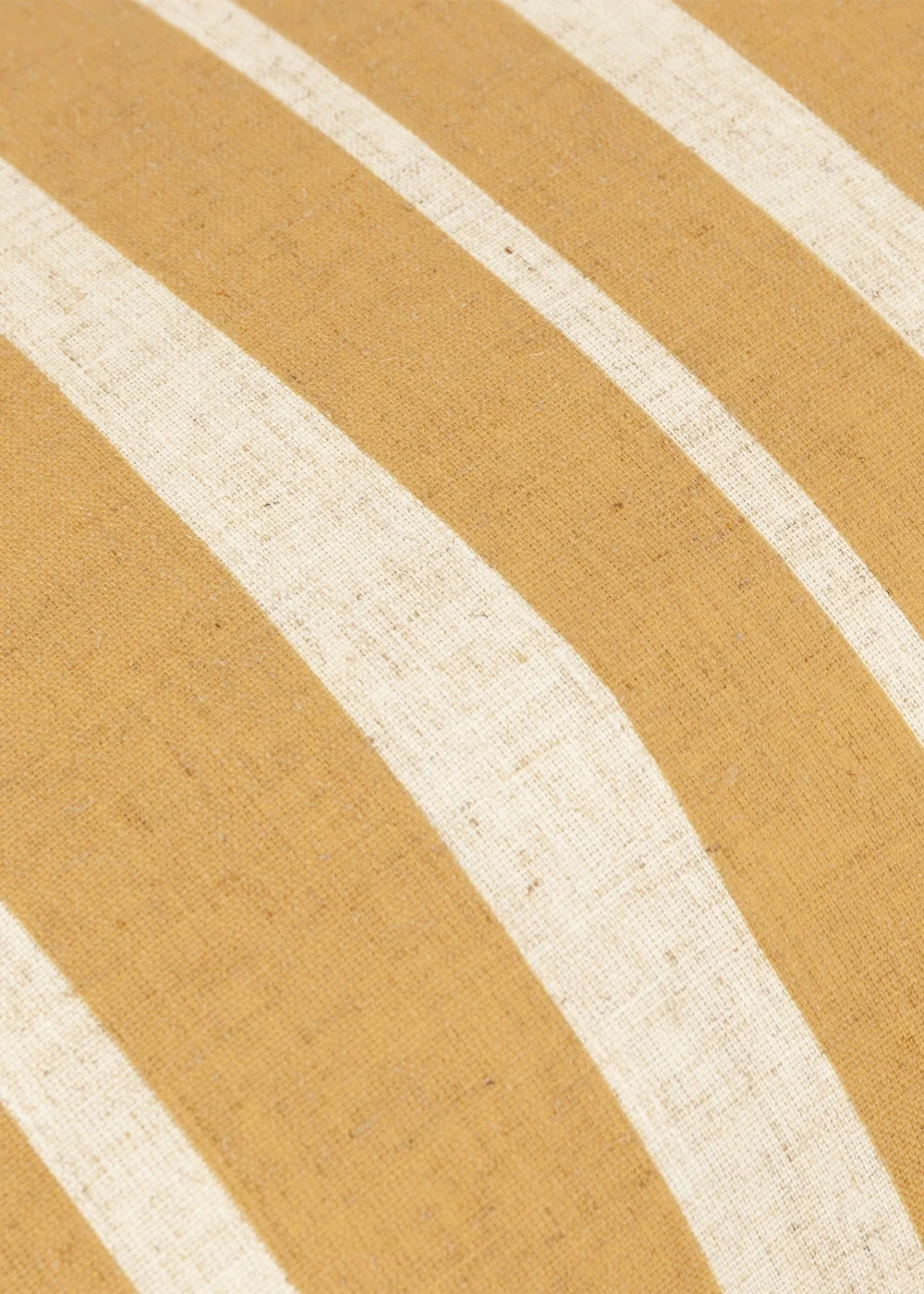 Furn Carmon Stripe Ruffle Ochre Cushion (40 x 60 x 8 cm) - One Size Image 5