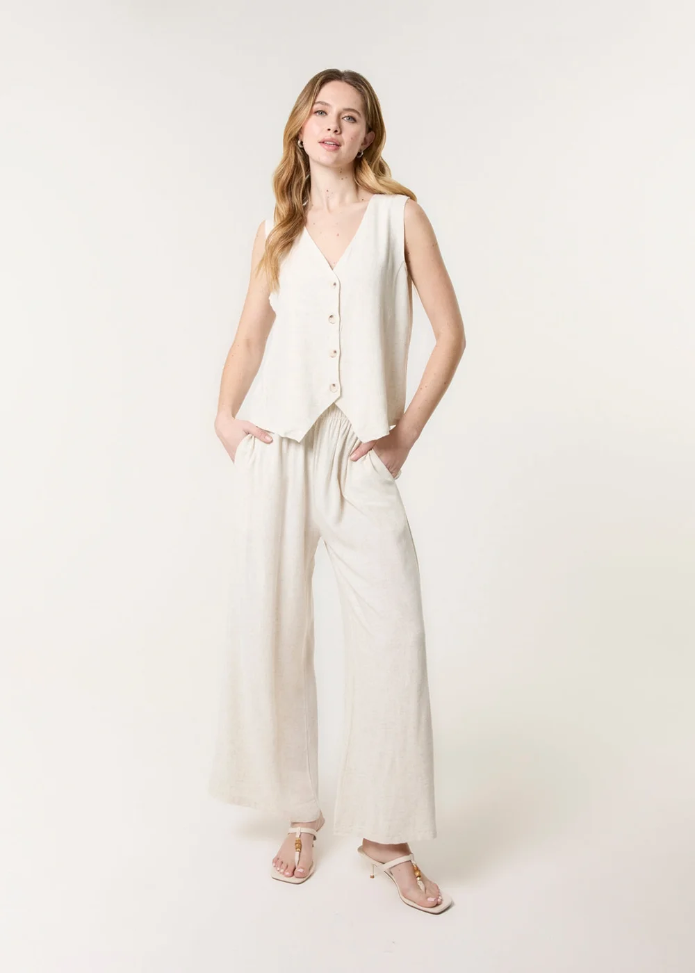 Blue Vanilla Stone Waistcoat and Trouser Set - M/L Image 1
