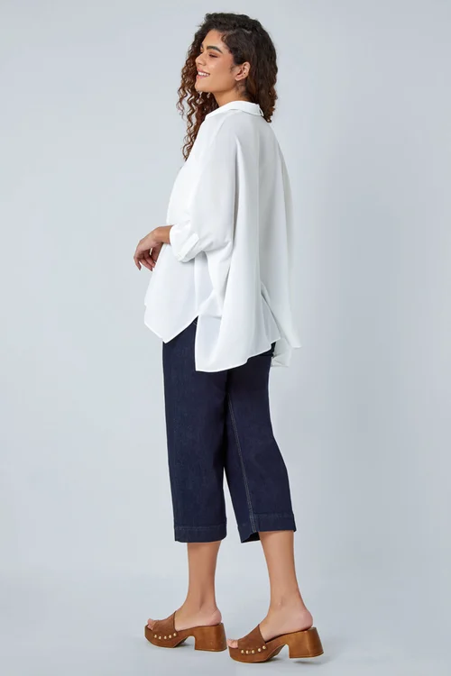 Roman Ivory Relaxed Smart Stretch Shirt - 20 Image 3