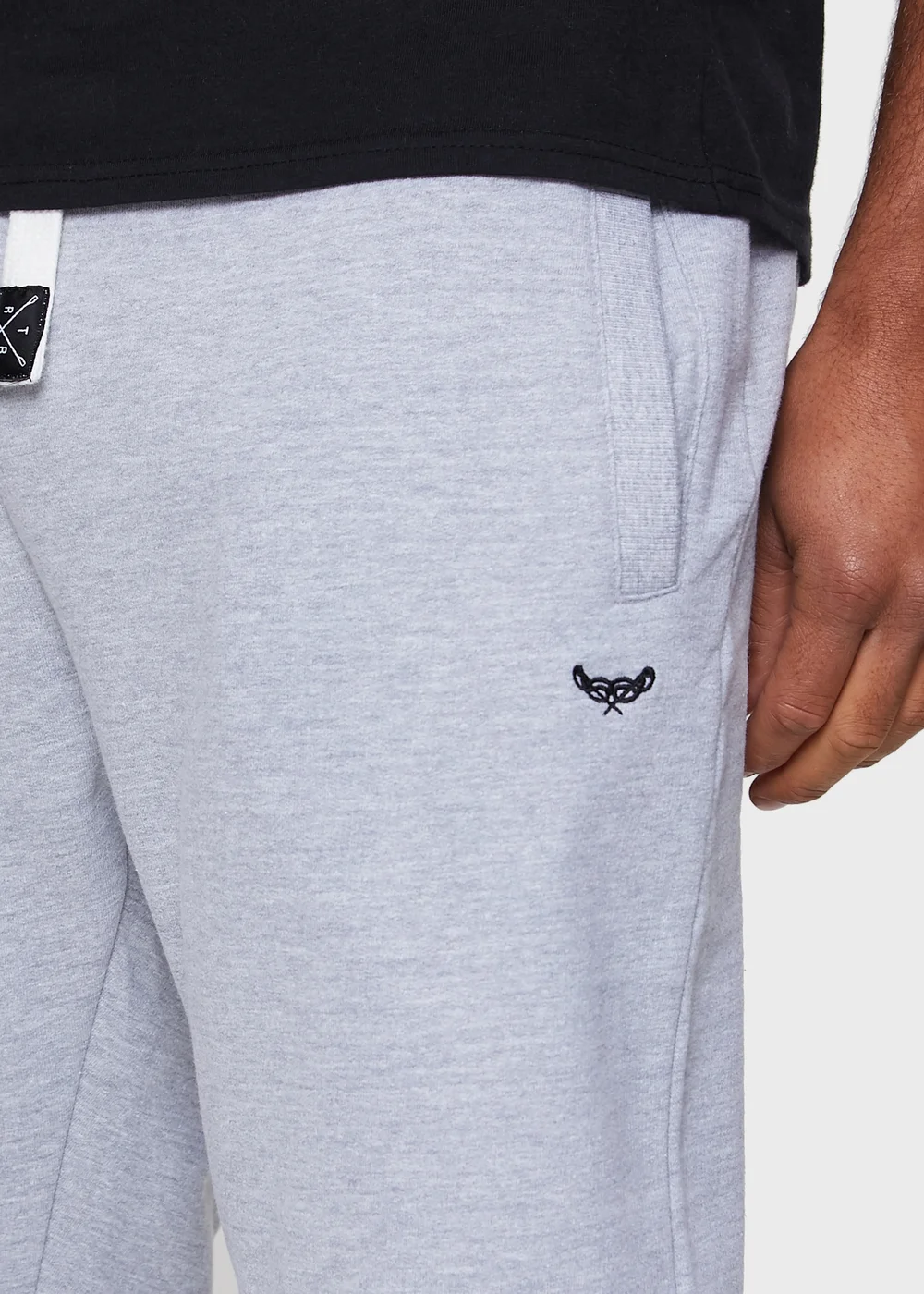 Threadbare Light Grey Straight Leg Joggers - M Image 3