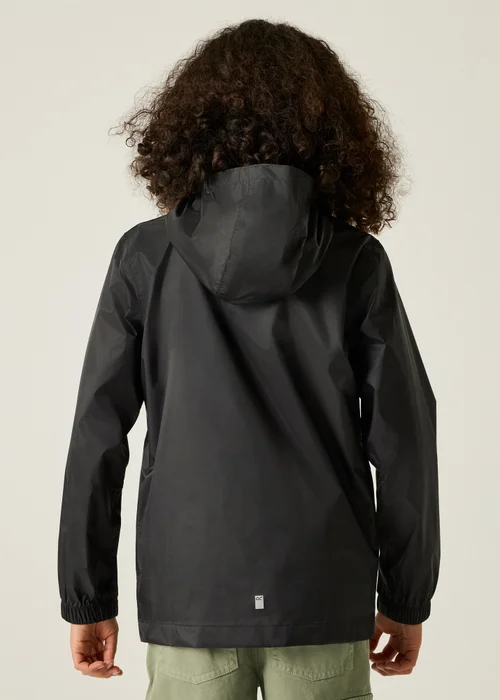 Regatta Black Kids Pack-It III Waterproof Breathable Isolite Jacket (3-16 Years) - 3-4 Yrs Image 2