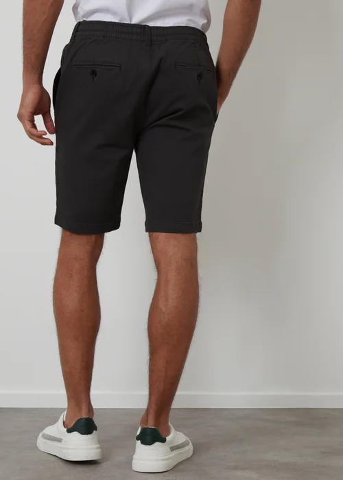 Threadbare Black Elasticated Waist Stretch Chino Shorts - 34/L32 Image 2