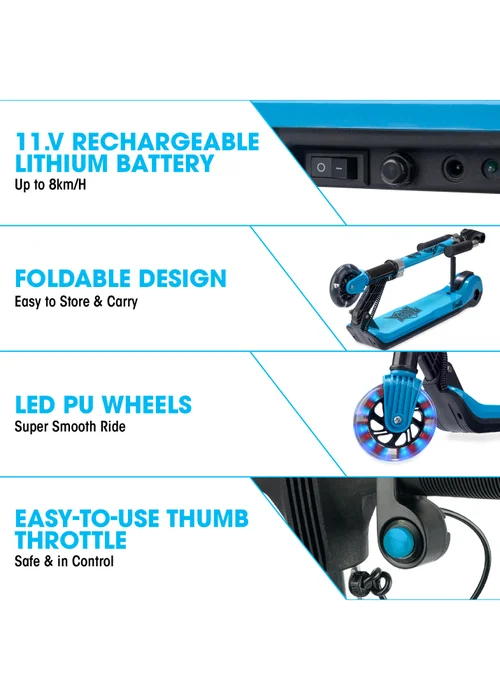 Xootz Elements Blue Electric Scooter - One Size Image 5