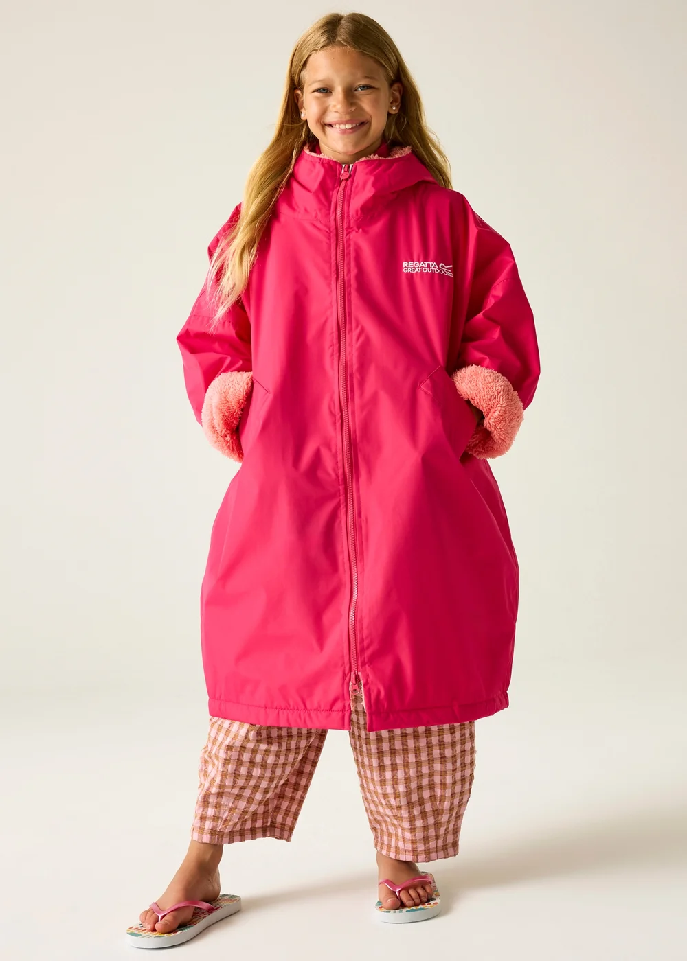 Regatta Berry Kids Junior Waterproof Hydrofort Robe (3-13 Years) - 9-13 Yrs Image 1