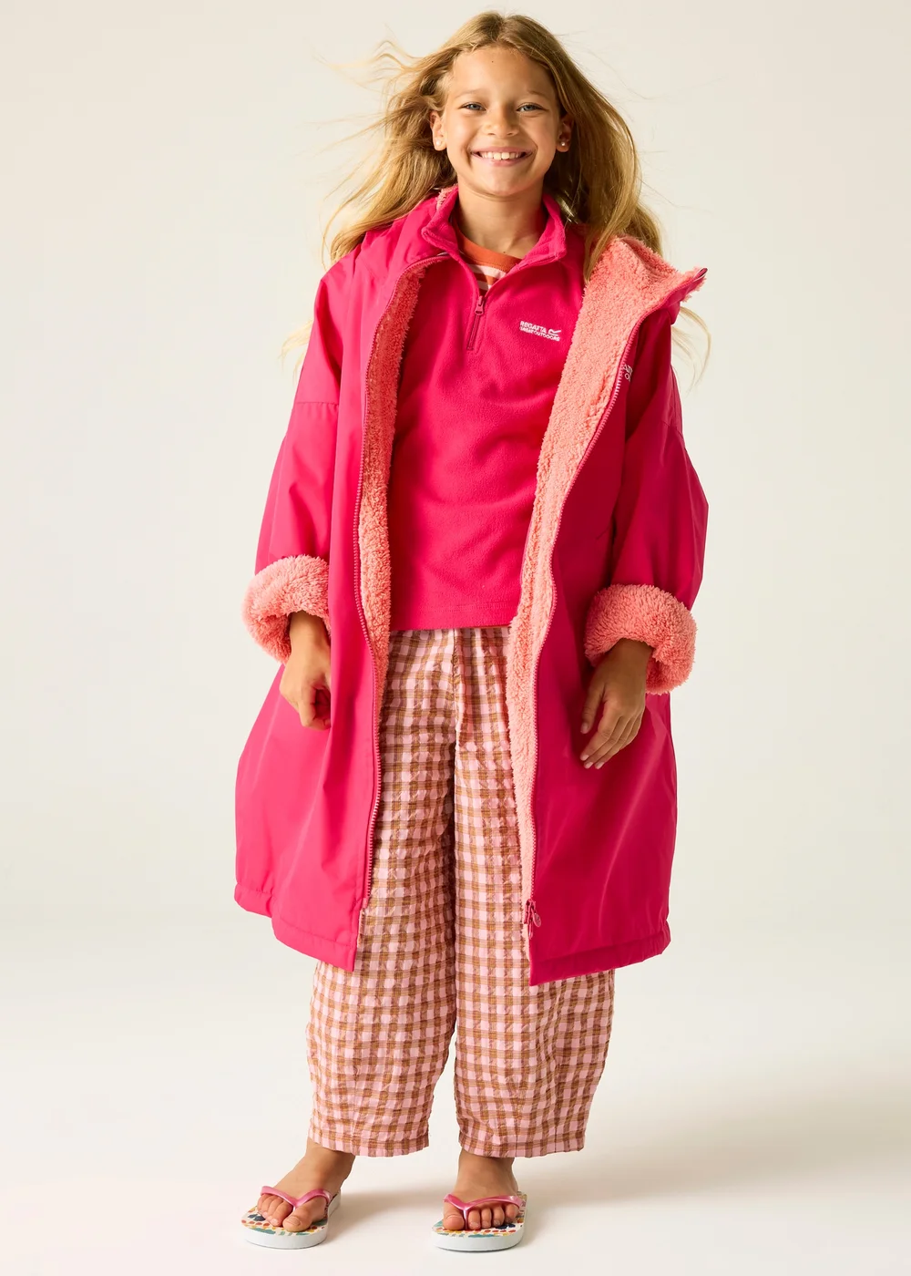 Regatta Berry Kids Junior Waterproof Hydrofort Robe (3-13 Years) - 9-13 Yrs Image 2