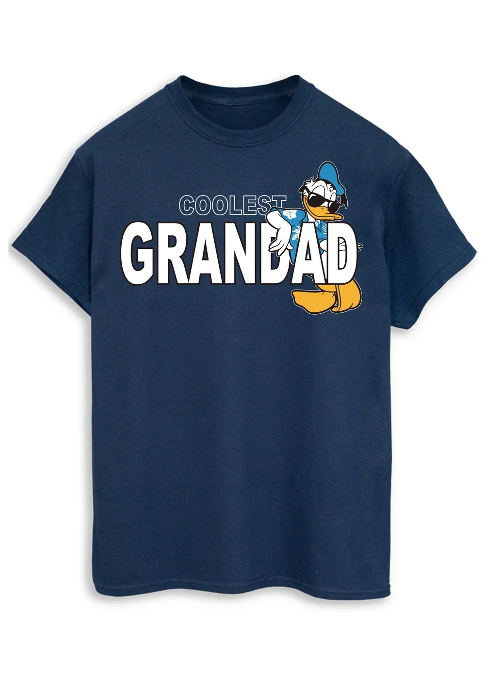Disney Donald Duck Coolest Grandad Navy T Shirt - S Image 1