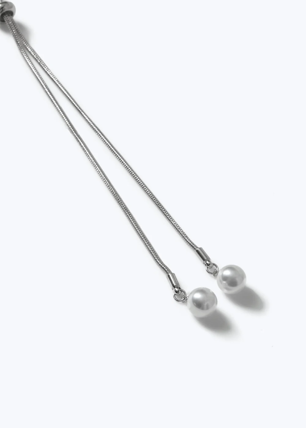 Muse Silver Pearl Pendant Necklace - One Size Image 1