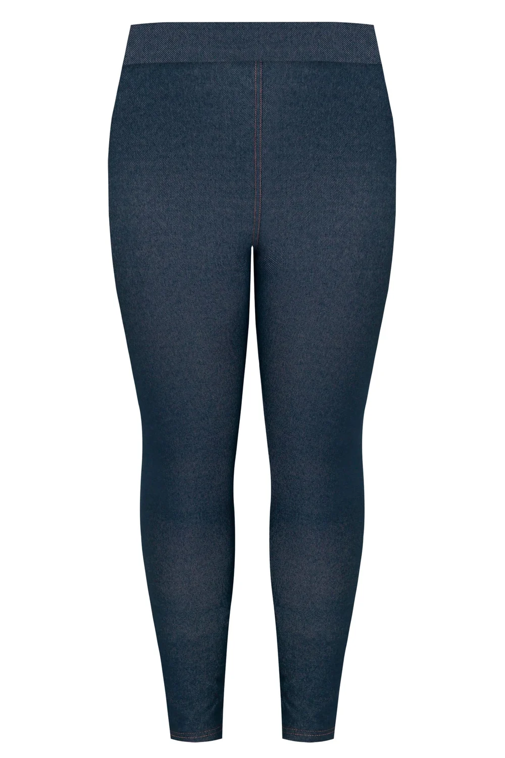 Yours For Good Curve Mid Blue Jersey Stretch Jeggings - 22/L28 Image 5
