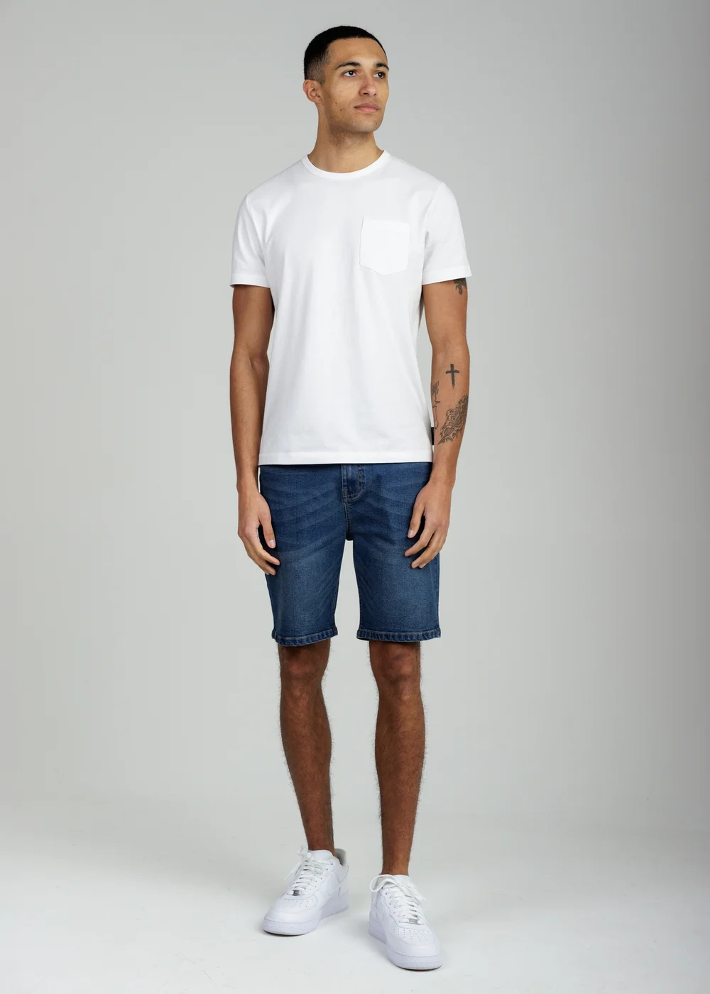 Tokyo Laundry Indigo Cotton Blend Regular-Fit Denim Shorts - S Image 4