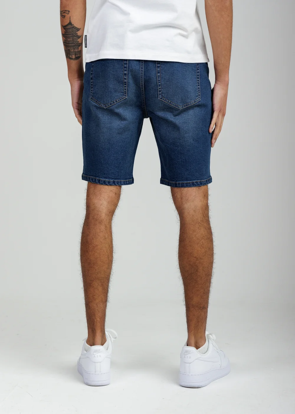 Tokyo Laundry Indigo Cotton Blend Regular-Fit Denim Shorts - S Image 2