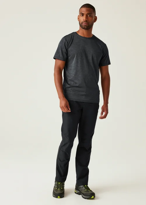 Regatta Black Denim Highton II Water Repellent Isoflex Trousers - 40/L32 Image 3