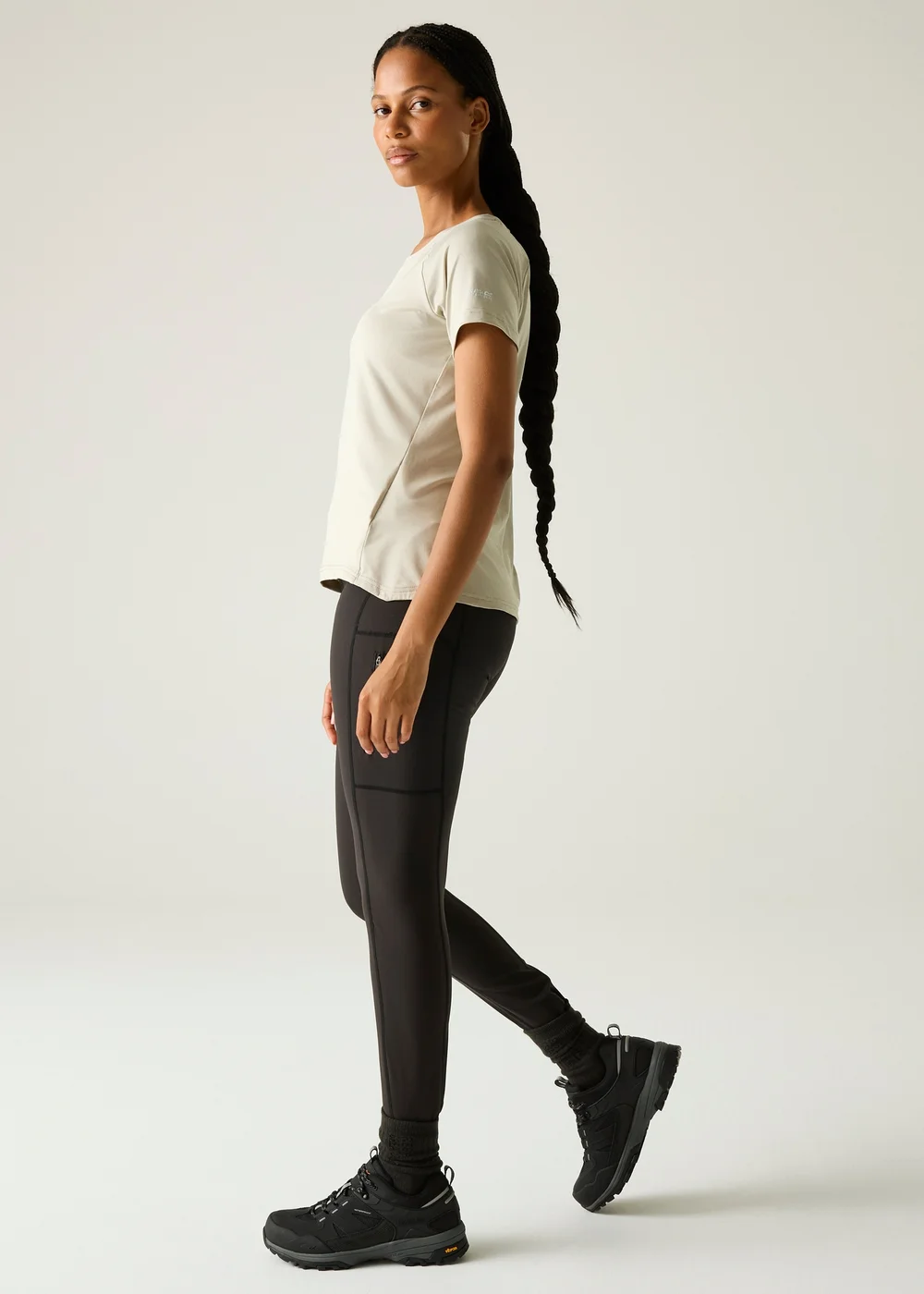 Regatta Black Monira Hiking Water-Repellent with Isoflex Technology and UPF 50 Leggings - 22 Image 3