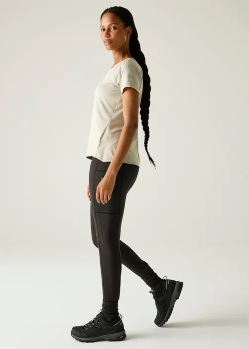 Regatta Black Monira Hiking Water-Repellent with Isoflex Technology and UPF 50 Leggings - 22 Image 3